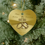 Religious Golden 50Th Wedding Anniversary Ornament