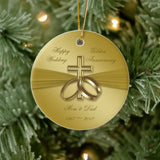 Religious Golden 50Th Wedding Anniversary Ornament