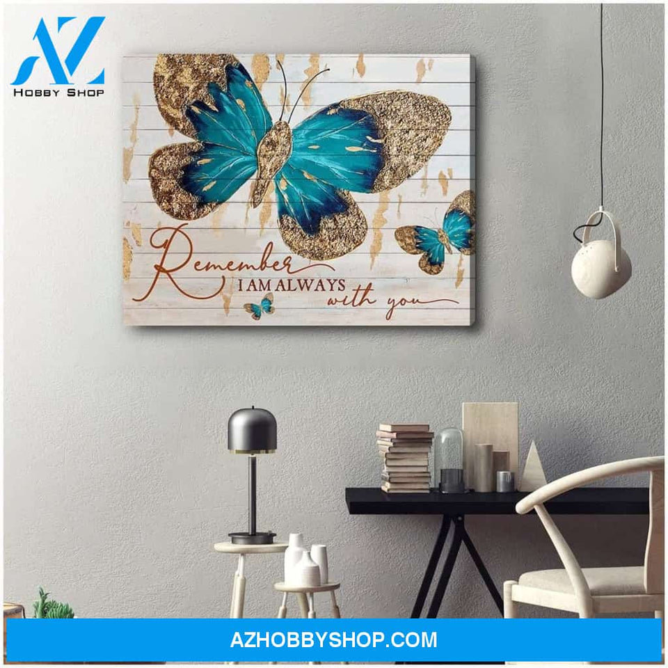 Zalooo Remember I Am Always With You Butterfly Wall Art Canvas