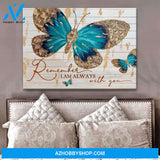 Zalooo Remember I Am Always With You Butterfly Wall Art Canvas