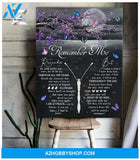 Zalooo Remember Me Butterfly Canvas Wall Art Decor