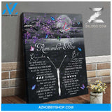 Zalooo Remember Me Butterfly Canvas Wall Art Decor