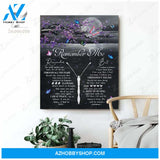 Zalooo Remember Me Butterfly Canvas Wall Art Decor