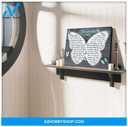 Zalooo Remember Me Butterfly Wall Art Canvas