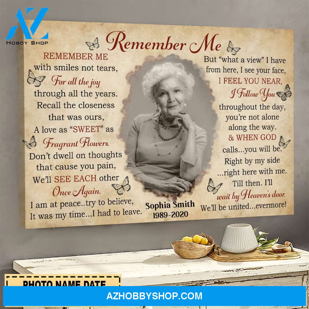 Remember Me Personalized Canvas