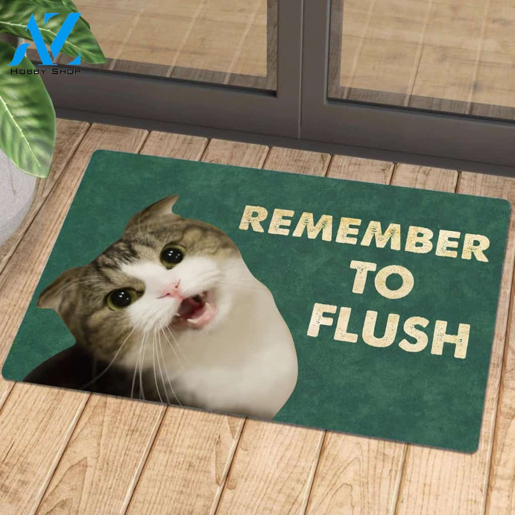 Remember to Flush 03 | Welcome Mat | House Warming Gift