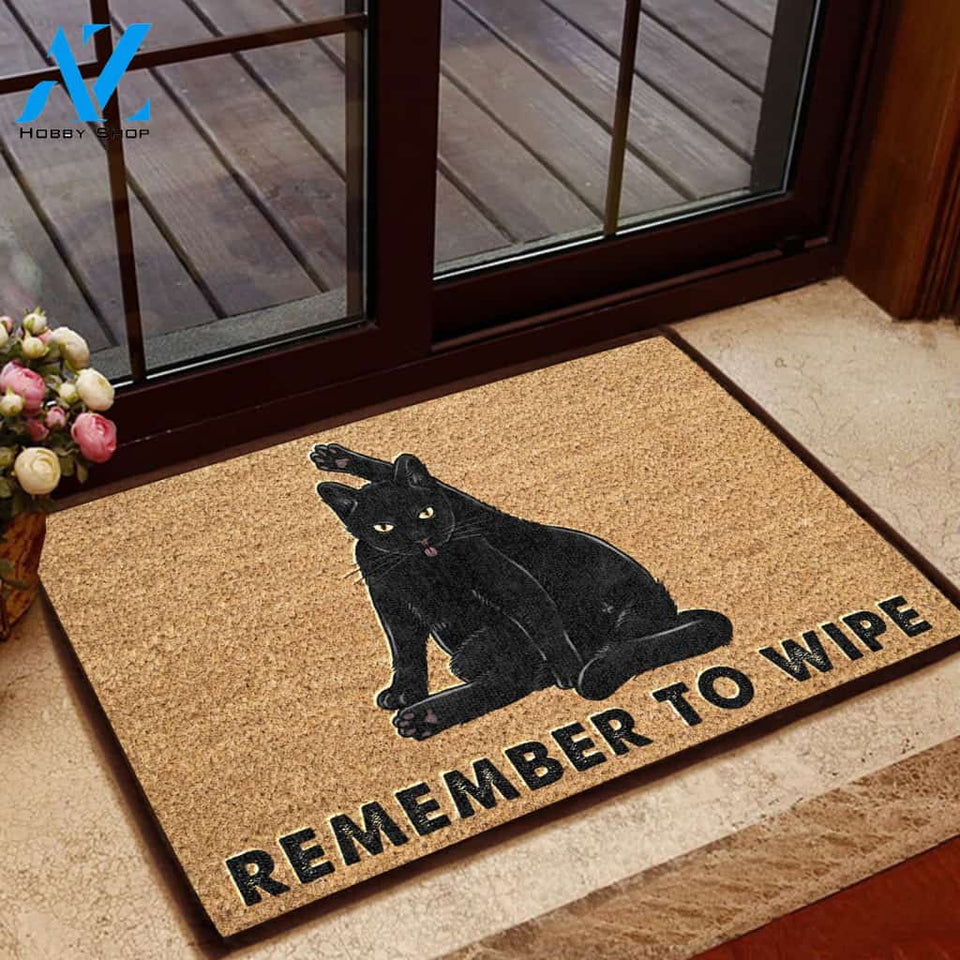 Remember To Wipe All Over Printing Doormat | Welcome Mat | House Warming Gift