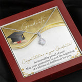 Graduation Necklace Gift - So Incredibly proud of you - College, High School, Senior, Master Graduation Gift - Class of 2022 Alluring Beauty Necklace - LX036L