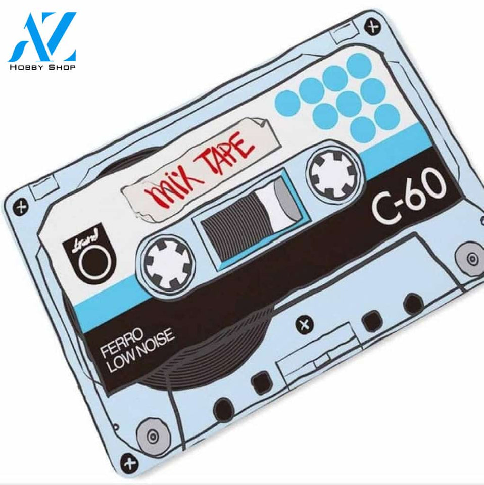 Retro Audio Cassette Tape Doormat