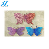 Retro Butterflies Funny Indoor and Outdoor Doormat Warm House Gift Welcome Mat Funny Birthday Gift for Butterfly Lovers