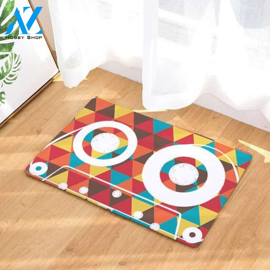 Retro Cassette Doormat Indoor And Outdoor Doormat Warm House Gift Welcome Mat Birthday Gift For Cassette Lovers Music Lover