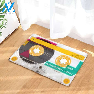 Retro Cassette Doormat Indoor And Outdoor Doormat Warm House Gift Welcome Mat Birthday Gift For Cassette Lovers Music Lover