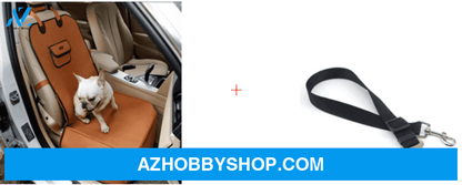 Retro Dual-Purpose Pet Car Mat Front Seat Cushion Brown70Cmblack