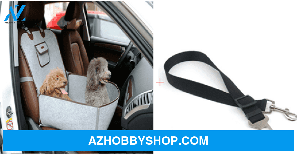 Retro Dual-Purpose Pet Car Mat Front Seat Cushion Gery70Cmblack