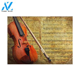 Retro Music Score Instrument Violin Area Rugs Home Decor Doormat Housewarming Gift Family Welcome Mat Gift For Friend Family