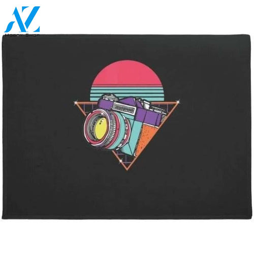 Retro Photography Day Gift Camera Photographer Doormat Warm House Gift Welcome Mat Gift for Friend Family