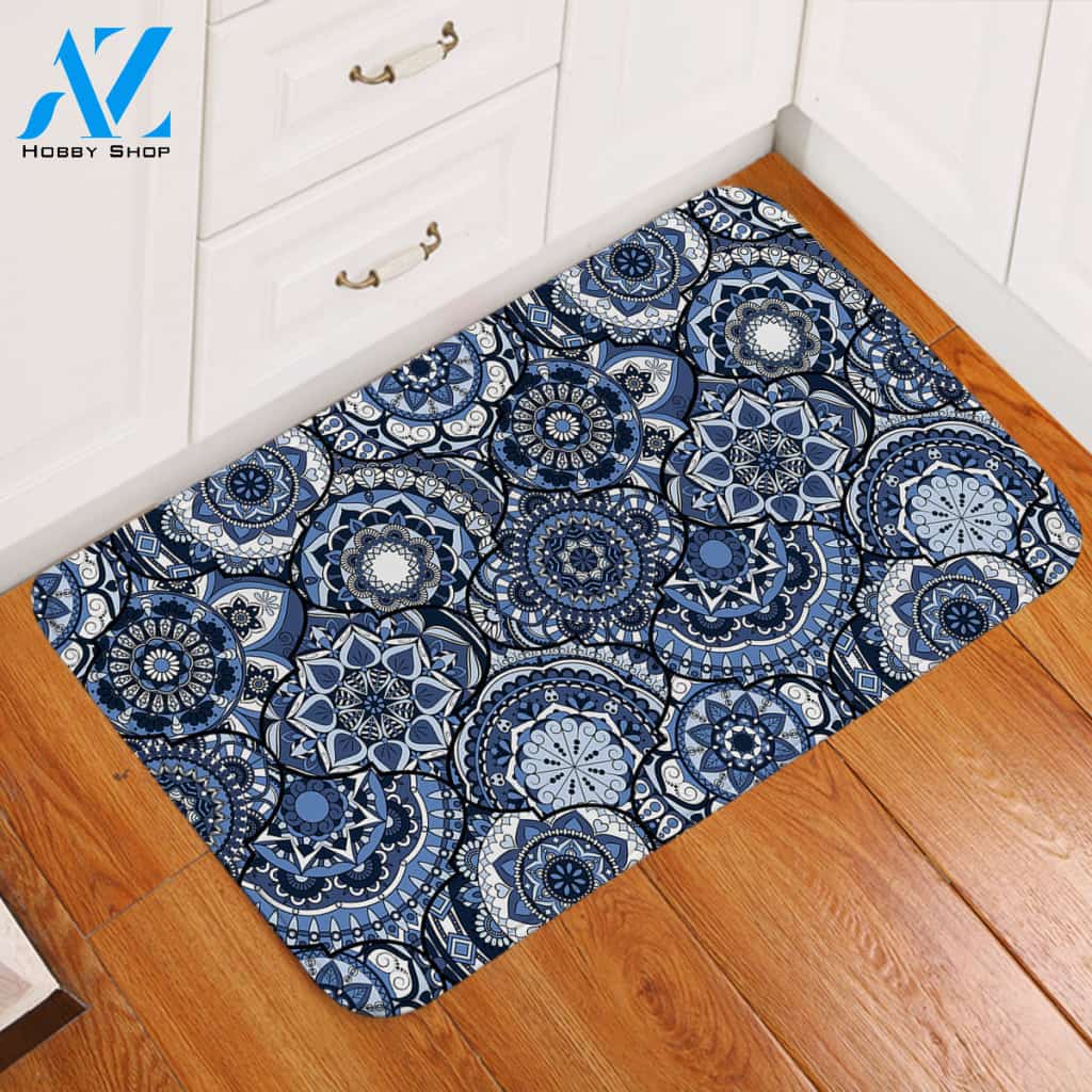 Ring Patterns Door Mat
