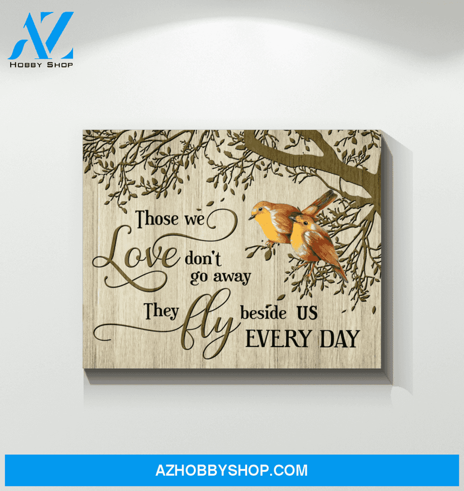 Robin Bird Those We Love Canvas Wall Art Unique Gifts