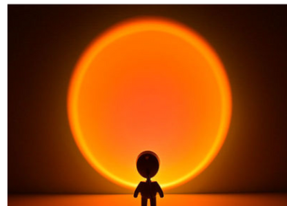 Robot Atmosphere Light Sunset Red Lamp Stepless Dimming Projector Night Network Selfie For Wall