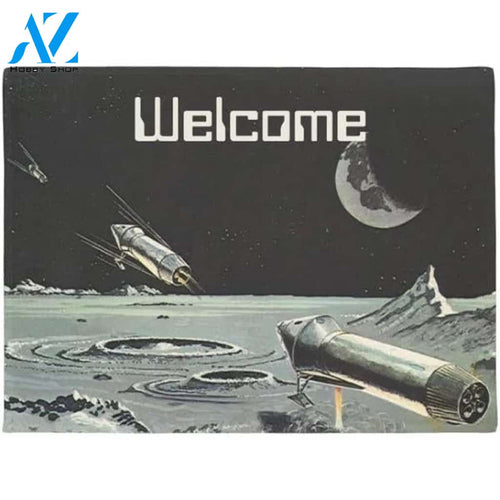 Rocket Ships Moon Planets Vehicle Doormat Indoor And Outdoor Mat Entrance Rug Sweet Home Decor Housewarming Gift Gift for Friend Family Birthday New Home
