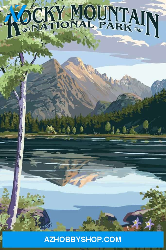 Rocky Mountain National Park Colorado Longs Peak And Bear Lake Summer
