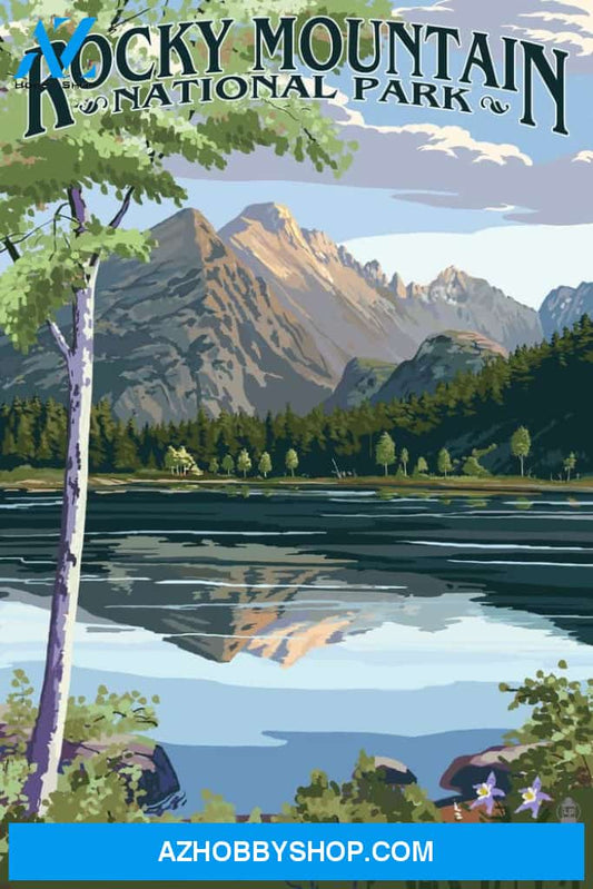 Rocky Mountain National Park Colorado Longs Peak And Bear Lake Summer