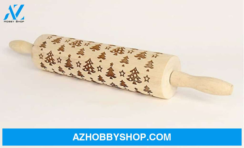 Rolling Pin Christmas Embossing 13Style35Cm