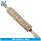 Rolling Pin Christmas Embossing 45Cmx5Cm