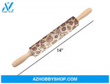 Rolling Pin Christmas Embossing 4Style35Cm