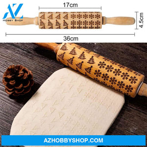 Rolling Pin Christmas Embossing Snowflakestitching