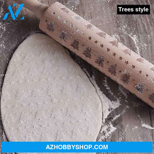 Rolling Pin Christmas Embossing Three43Cm