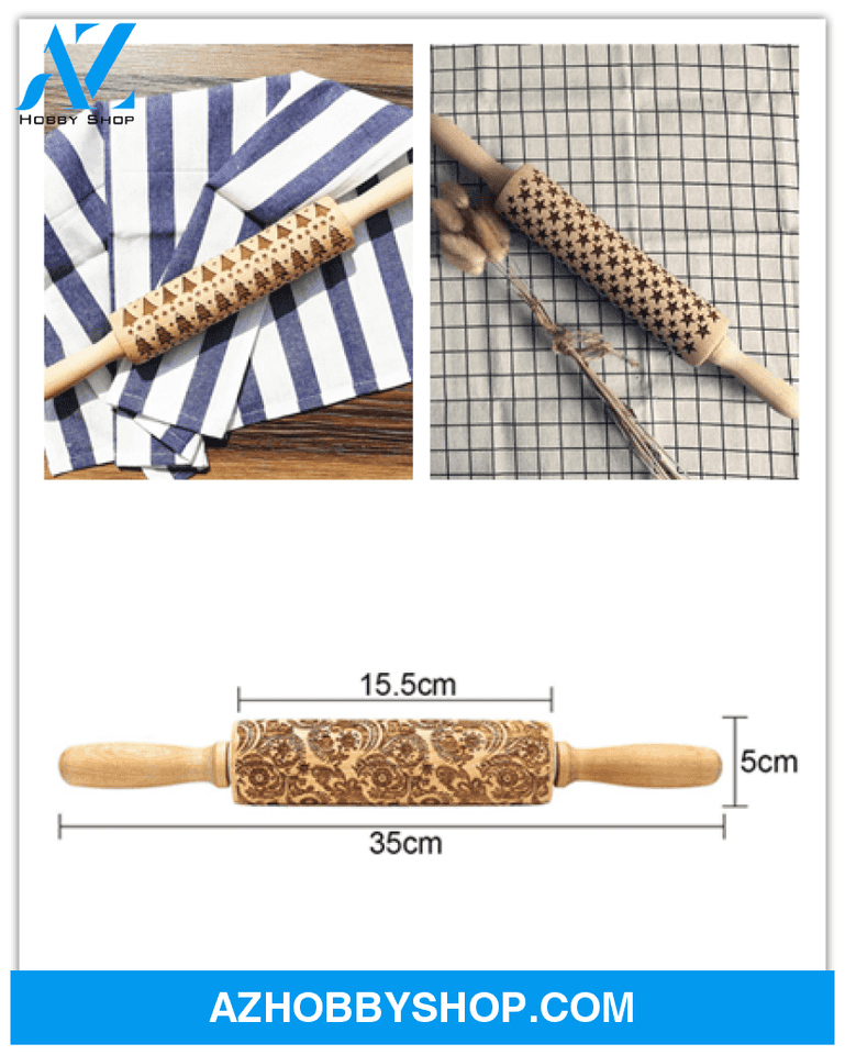 Rolling Pin Christmas Embossing Treestarb