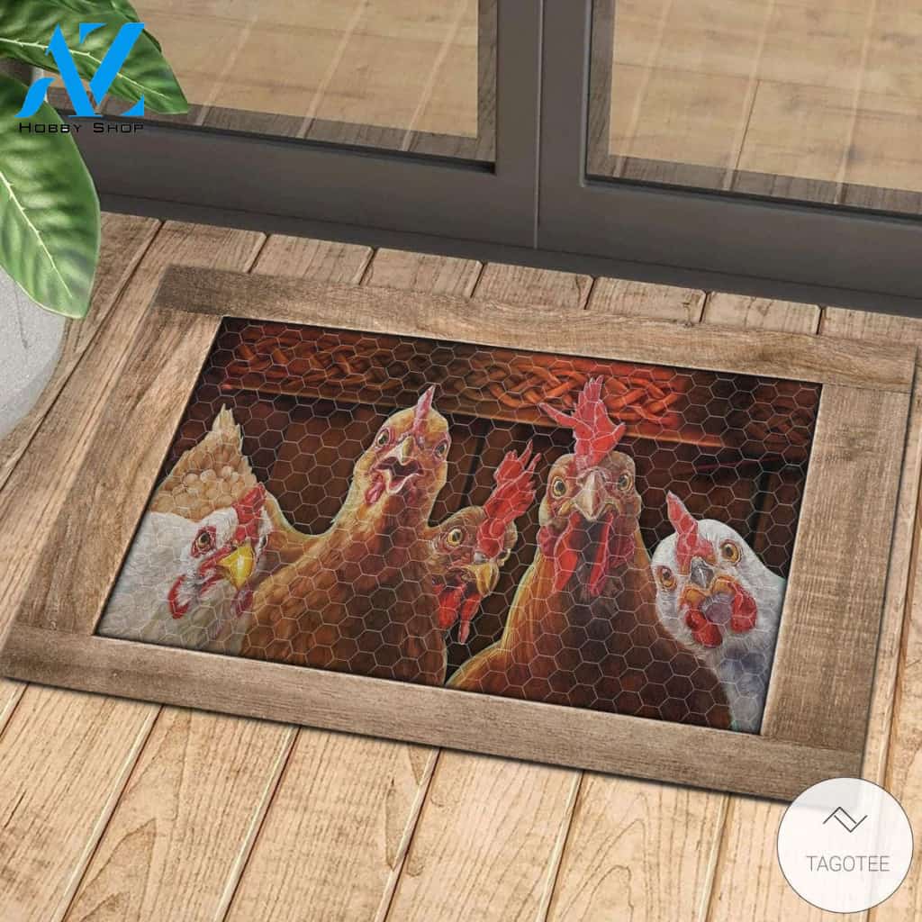 Rooster Chicken 3D doormat