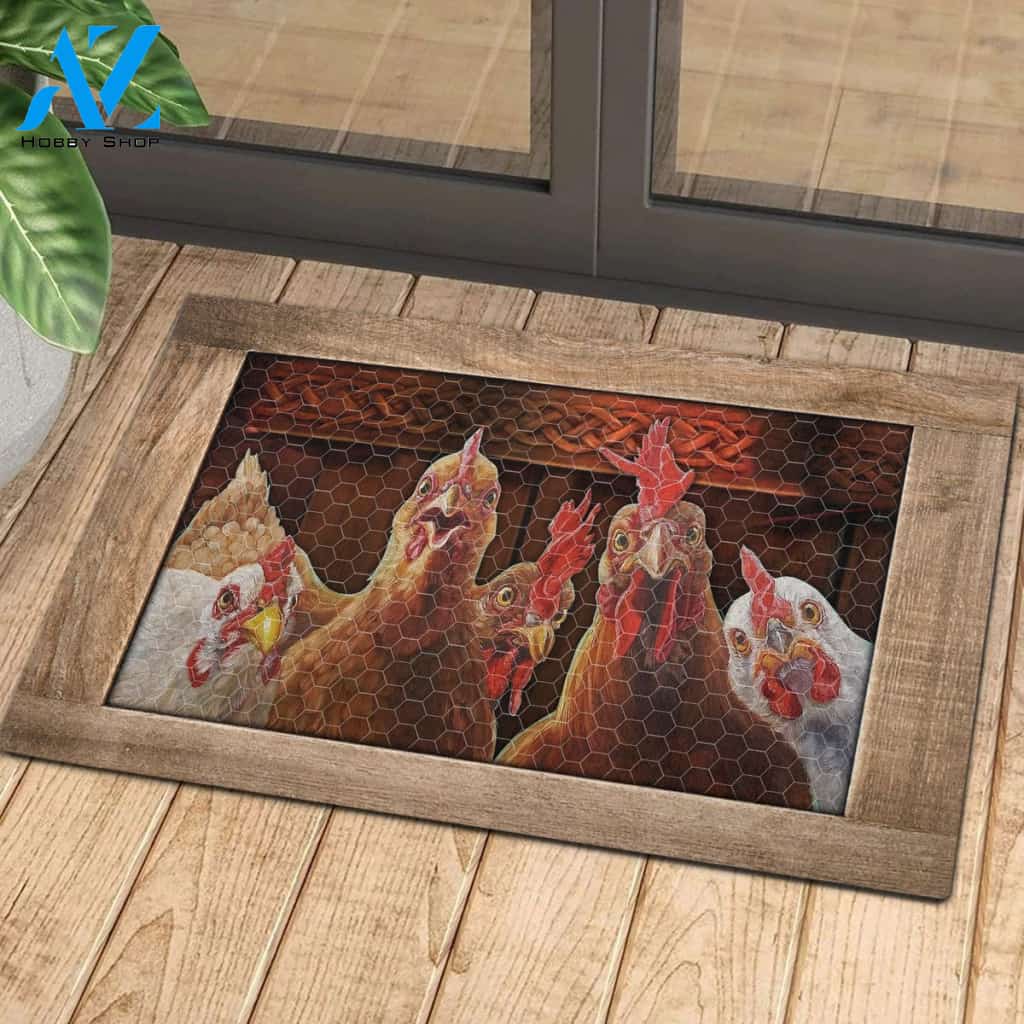 Rooster Chicken Mat | Welcome Mat | House Warming Gift