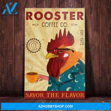 Rooster Coffee Company Canvas Wall Art, Wall Decor Visual Art