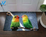 Rosella Parrot Couple Doormat Floor Rug Housewarming Gift Home Living Home Decor Funny Doormat Gift Idea