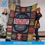 Rosemary Premium Fleece Blanket