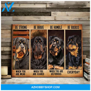 Rottweil Dog Canvas - Hanging Art For Living Room