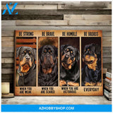Rottweil Dog Canvas - Hanging Art For Living Room
