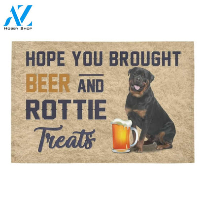 Rottweiler Beer Doormat - Welcome Mat - Home Decor
