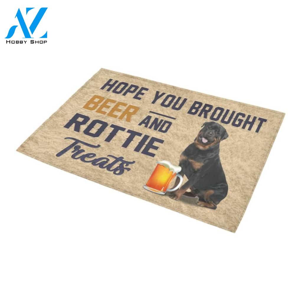Rottweiler Beer Doormat - Welcome Mat - Home Decor