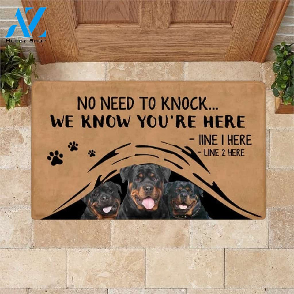 Rottweiler M288 Camping Custom Doormat All Over Printed (6228)