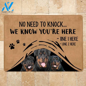 Rottweiler M288 Camping Custom Doormat All Over Printed (6228)