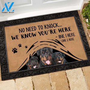 Rottweiler M288 Camping Custom Doormat All Over Printed (6228)
