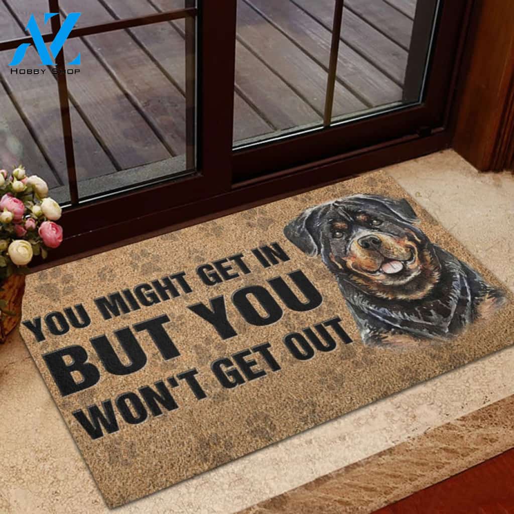 Rottweiler DoormatFunny Rottweiler DoormatDog DoormatFunny Doormat Pet Door Mats