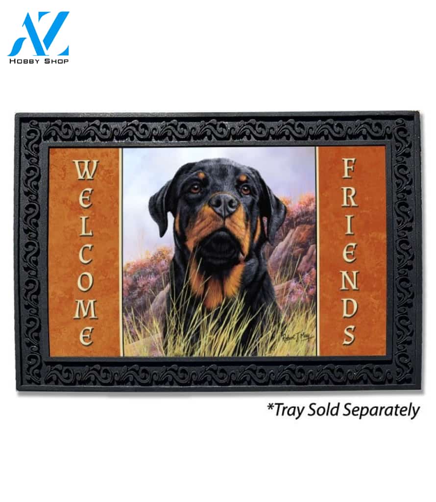 Rottweiler Field Doormat - 18" x 30"