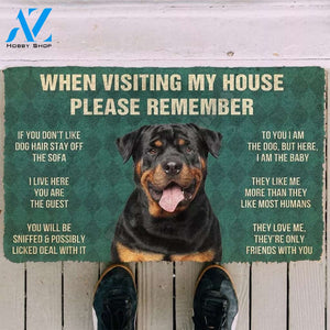 Rottweiler funny doormat