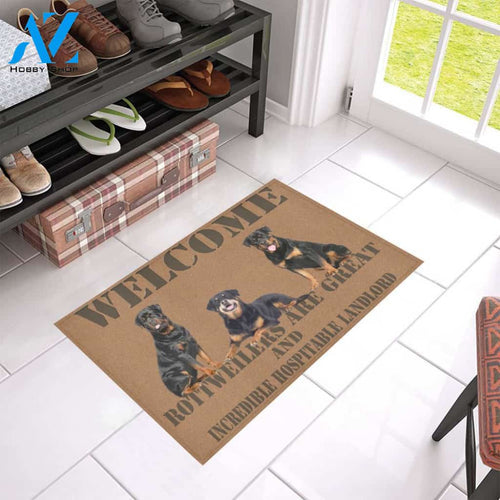 Rottweiler Great Landlord doormat | Welcome Mat | House Warming Gift