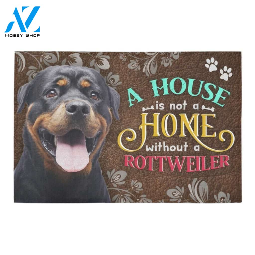 rottweiler home Doormat - Welcome Mat - Home Decor