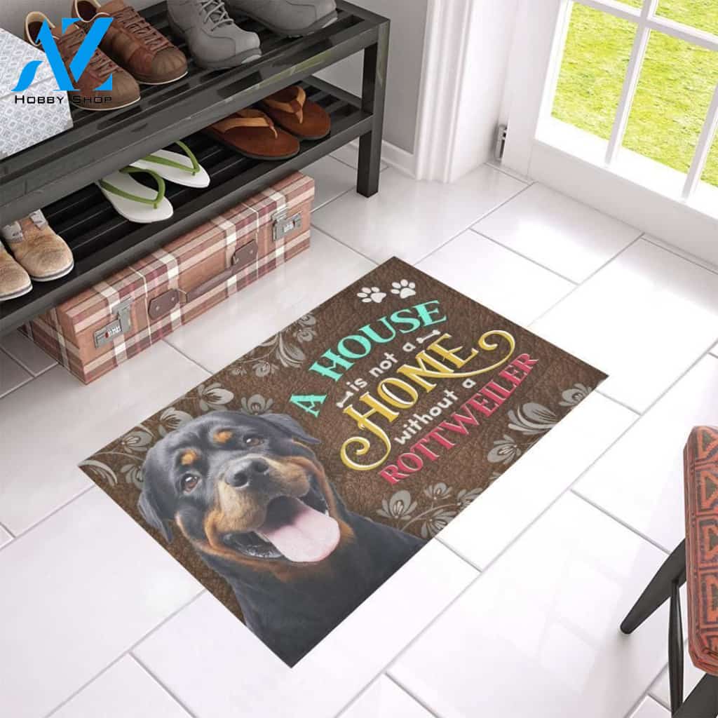 rottweiler home Doormat - Welcome Mat - Home Decor